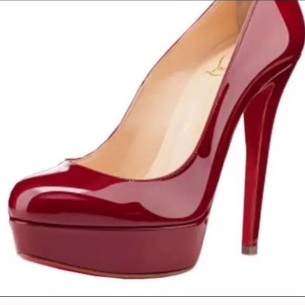 red/ deep maroon Christian Louboutin Bianca’s- 38